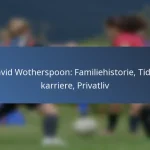 David Wotherspoon: Klub højdepunkter, Internationale bidrag, Præstationer